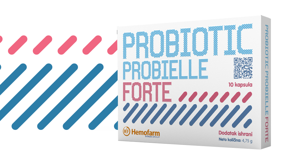Spriječava disbalans crijevne flore koji nastaje uzimanjem antibiotika i posljedično dijareje. Probiotic Forte pruža dvostruku zaštitu crijevne flore.